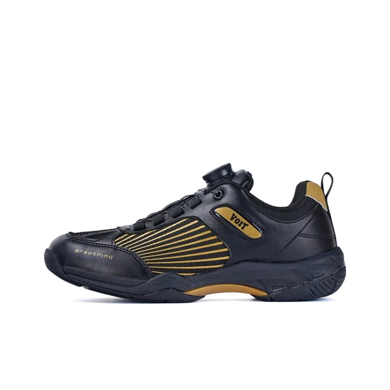 VOIT Wear resistant, Lightweight, Breathable, And Non slip. Low Top Training Shoes Unisex Black Gold-0