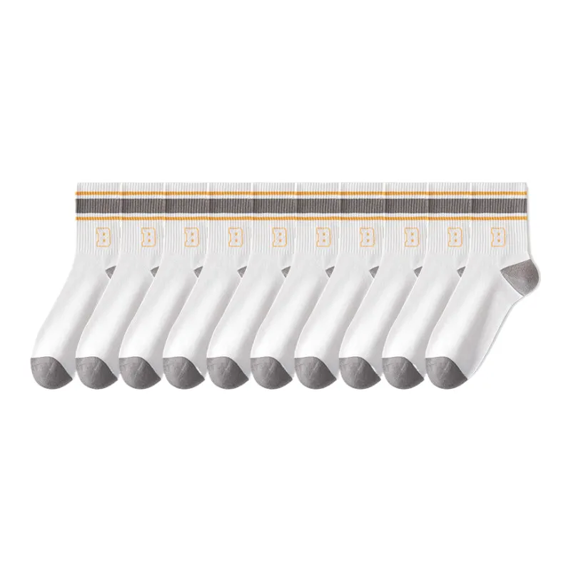 Lan Miao Mid Calf Socks Men's 10 Pack-12