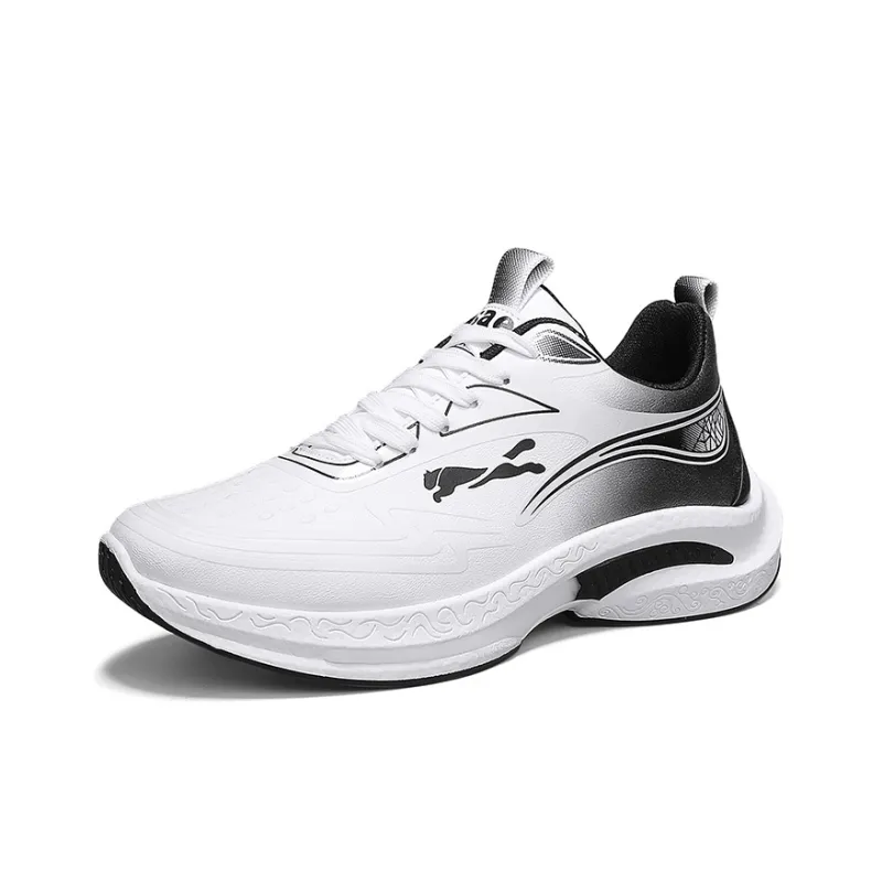 Slazenger Running Shoes Men Low Top White Black, Black, White Light Blue-1