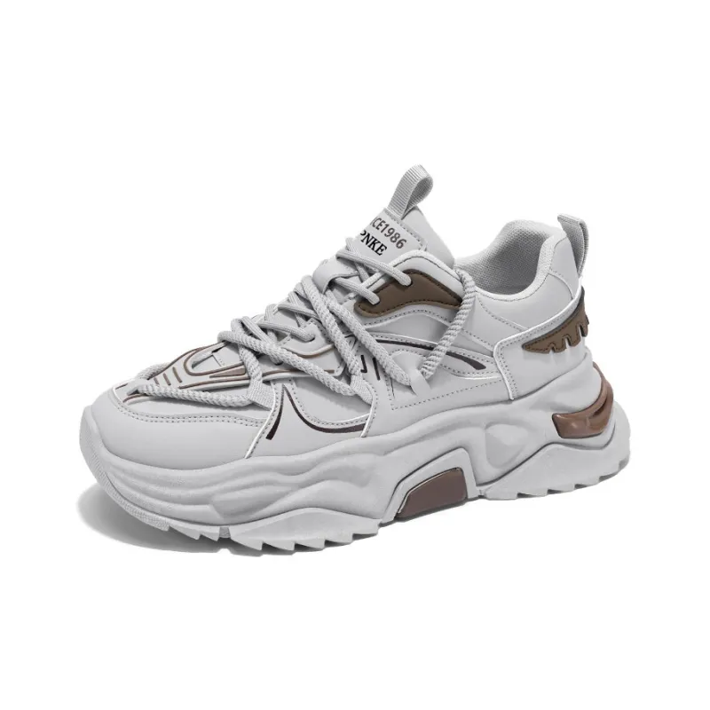 PNKE Anti Slip And Wear Resistant Height Increasing Low Top Casual Shoes Men-19
