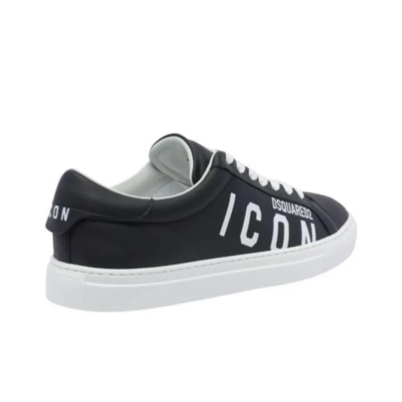 DSQUARED 2 Icon Logo Printed Boxer Sneakers-3