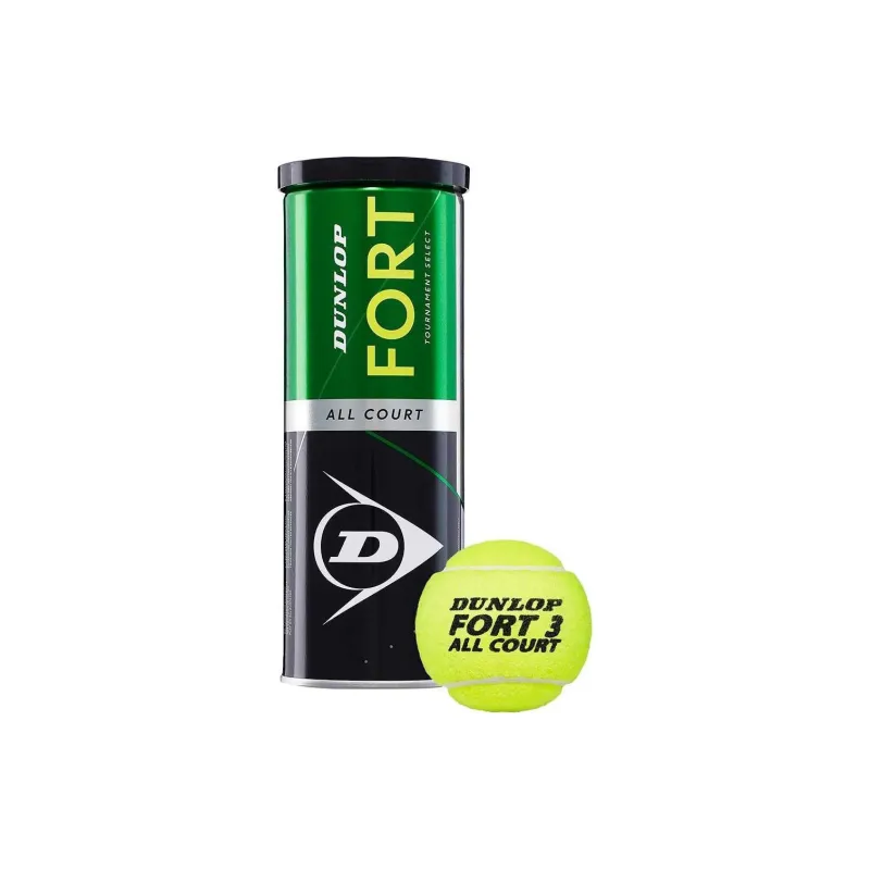 DUNLOP Fort TS All Court Tennis Balls Match Ball Competition Yellow-2