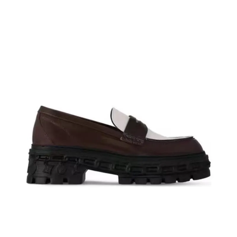 LOUIS VUITTON Record Loafers Women's Dark Brown-1