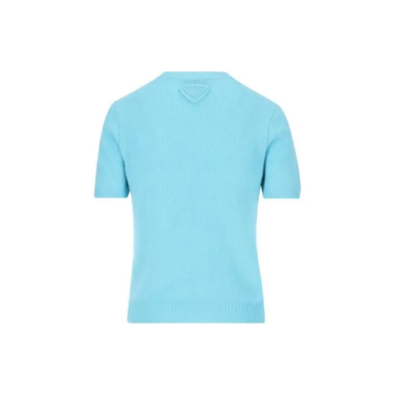 PRADA Ribbed Knit Crewneck Sweater-1