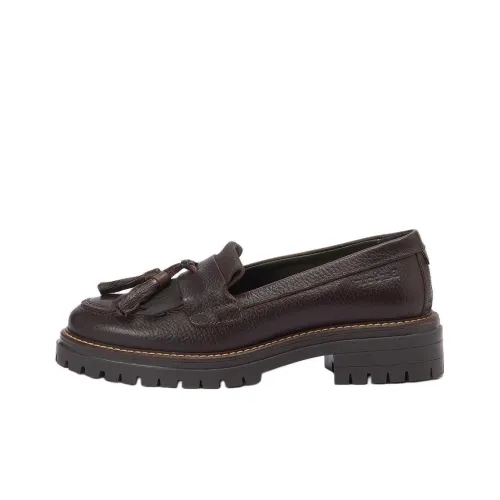 BARBOUR Dolores Tassel Loafers 4cm Women's Dark Brown