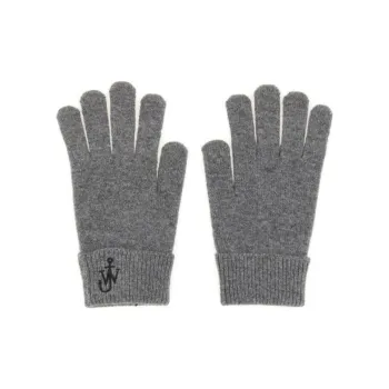 JW Anderson Anchor Logo Embroidered Gloves