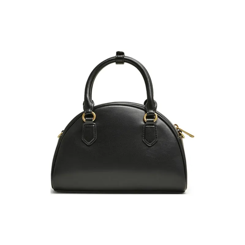Tata Artificial Leather Shoulder Bag Regular Women's Black/Brown-3