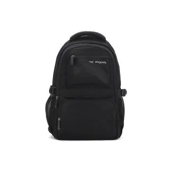 RED DRAGONFLY Fabric Backpack Men's Knight Black/Dark Gray