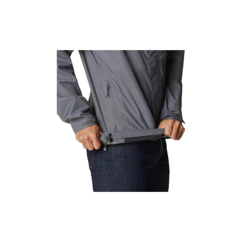 Columbia Hikebound Rain Jacket City Jackets Coats Men's Gray-4
