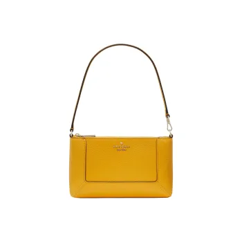 Kate Spade Litchi Grain Leather Handbag Shoulder Bag Regular Women's Daffodil Yellow