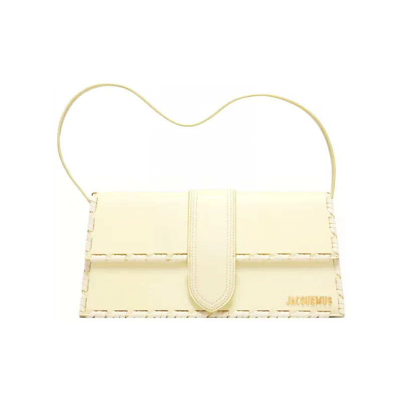 Jacquemus Le Bambino Cow Leather Handbag, Shoulder Bag Women's Yellow/Orange-0