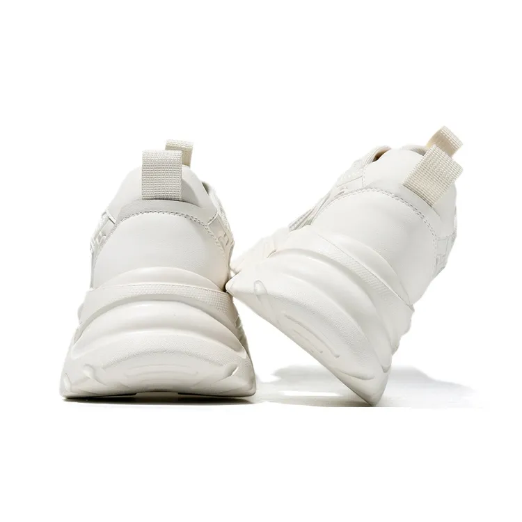 AOKANG Anti-Slip Wear-Resistant Breathable Height Increasing Low-Top Chunky Sneakers Women's-8