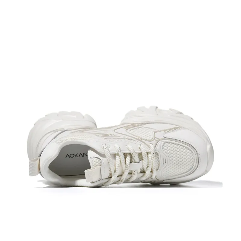AOKANG Anti-Slip Wear-Resistant Breathable Height Increasing Low-Top Chunky Sneakers Women's-20