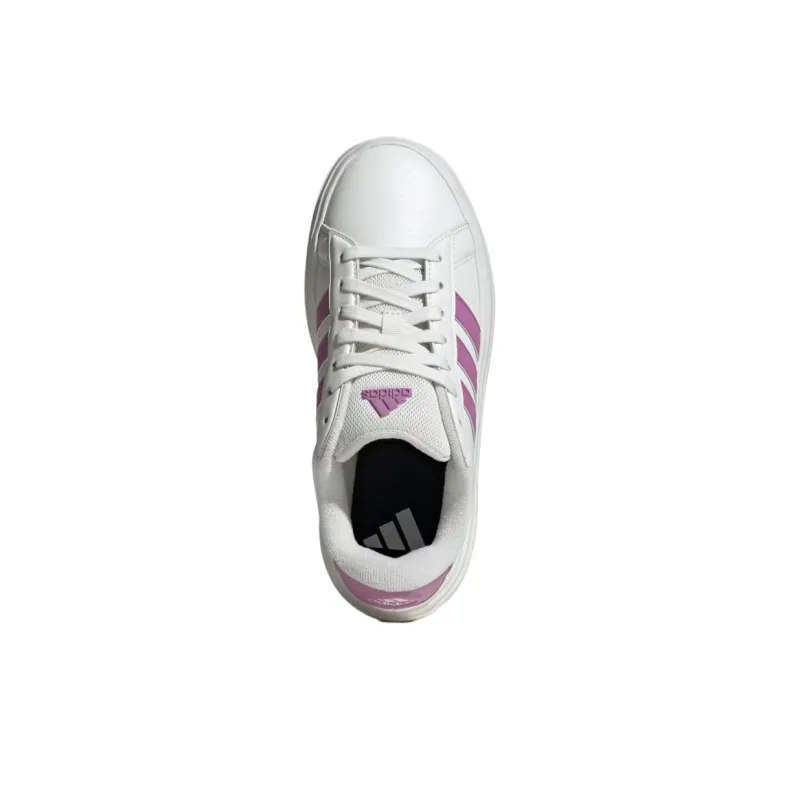 Adidas Grand Court Platform Core White Preloved Purple Women's-4