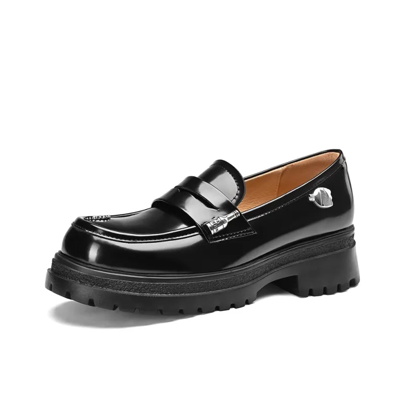 BOSSSUNWEN Loafers Women's Black, Ecru-1