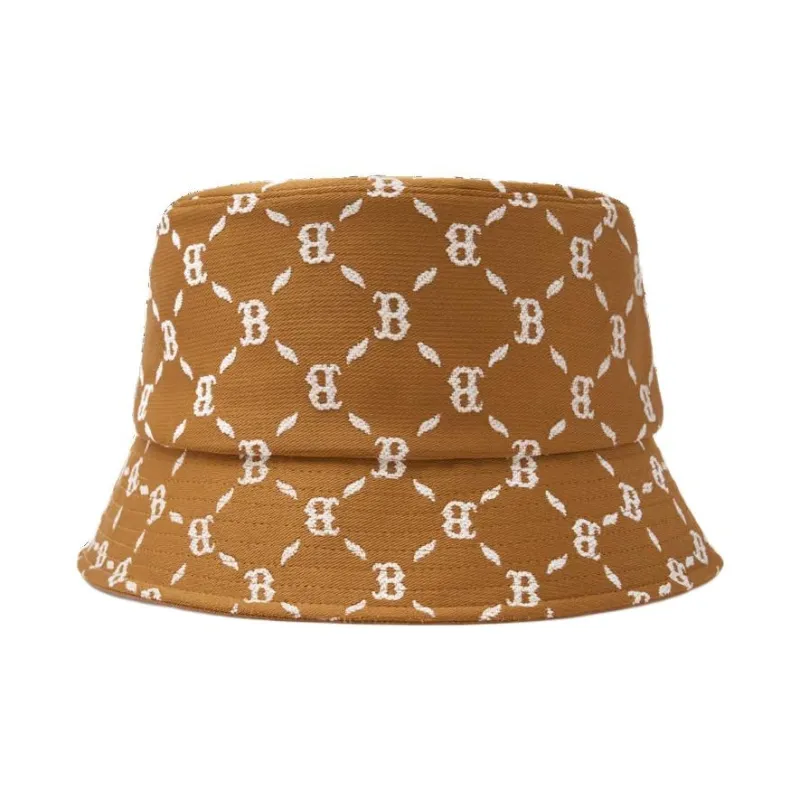 MLB Polyester Cotton Bucket Hats Unisex Earth Yellow-0