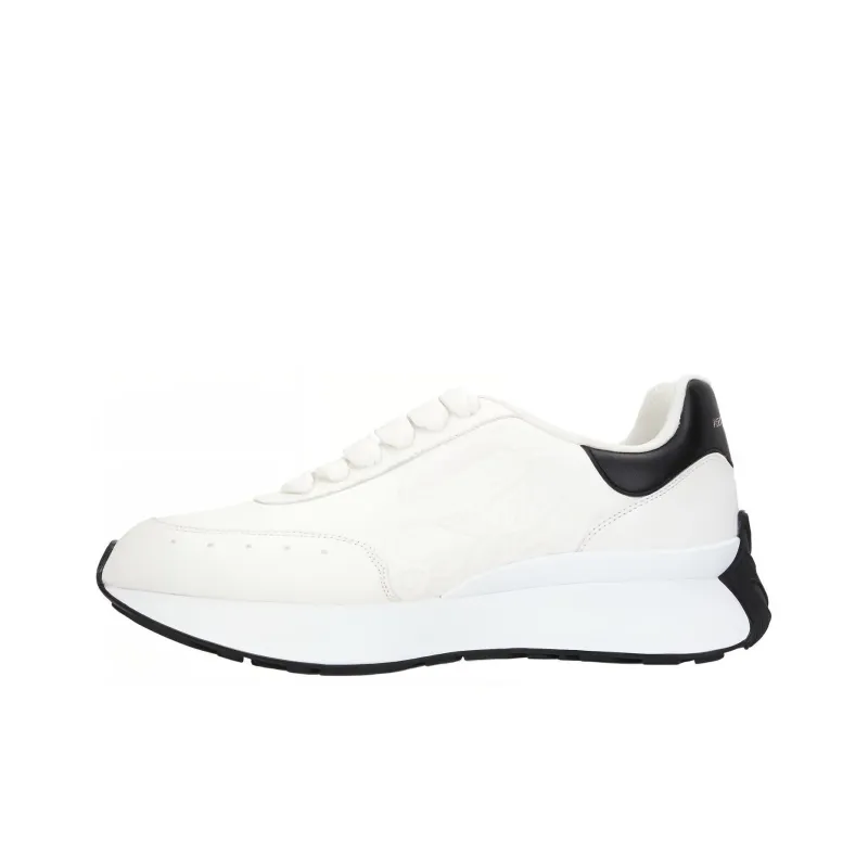 Alexander McQueen Sprint Runner 'White Black' Women's-0