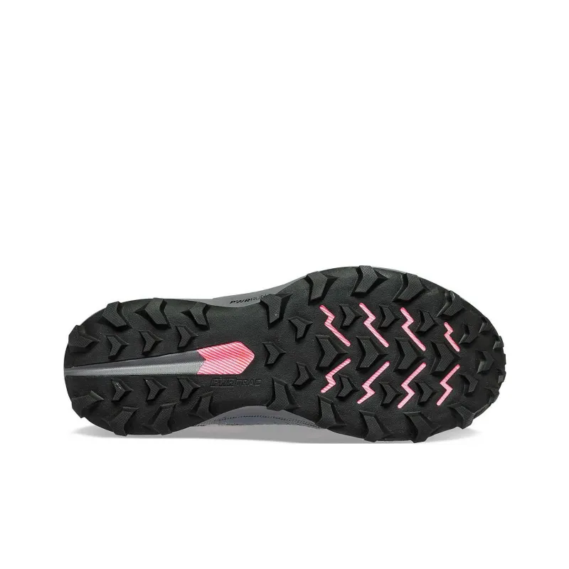 Saucony Peregrine 13 Peregrine Falcon 13 Anti Slip Wear Resistant Low Top Trail Running Shoes Women's Gray-4
