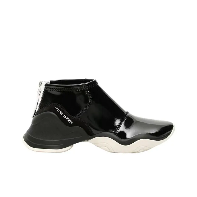 FENDI Women's FFluid High 'Glossy Black'-1
