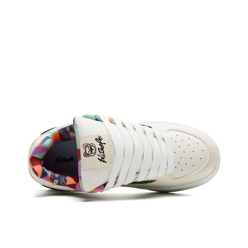 ALI THE FOX Balanced, Lightweight, And Breathable Low Top Skateboard Shoes Unisex Beige-3