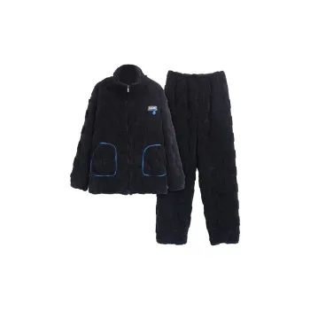 The Story Of The Flower Season Pajama Set Men's Black
