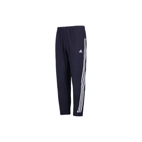 Adidas Knitted Sweatpants Men Blue