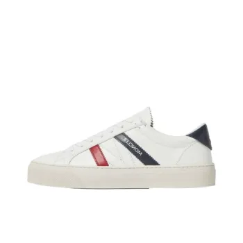 Moncler Monaco Low Top Skateboard Shoes Women's White