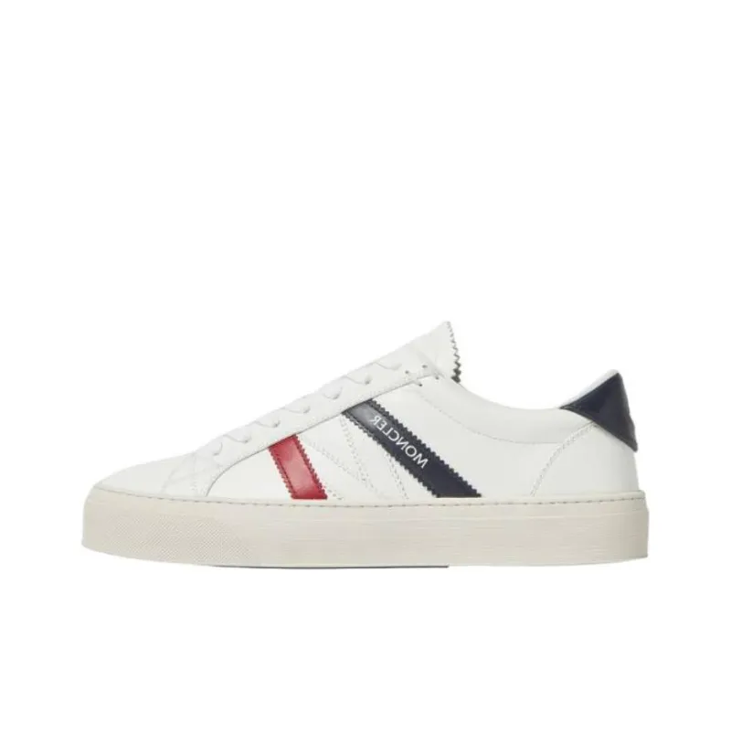 Moncler Monaco Low Top Skateboard Shoes Women's White-0