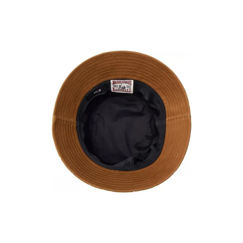 MLB Polyester Cotton Bucket Hats Unisex Earth Yellow-2