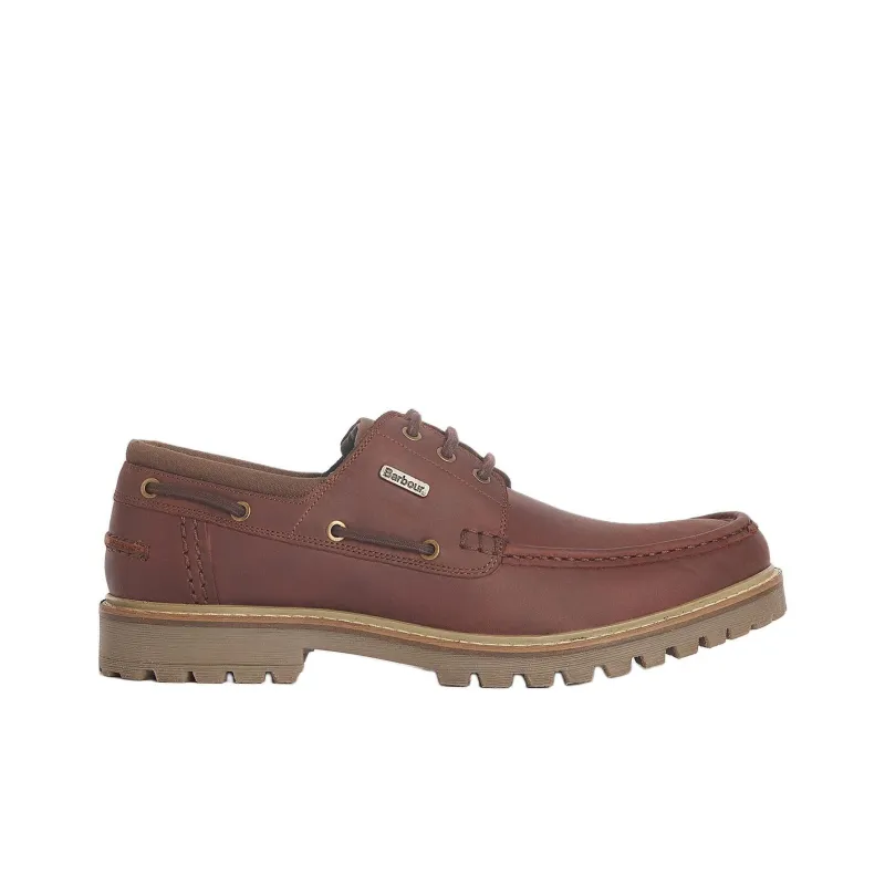BARBOUR Boat Shoes Men's Red Brown-1