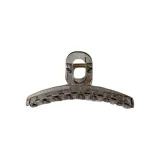Transparent Gray Tubas Hair Claw Clip