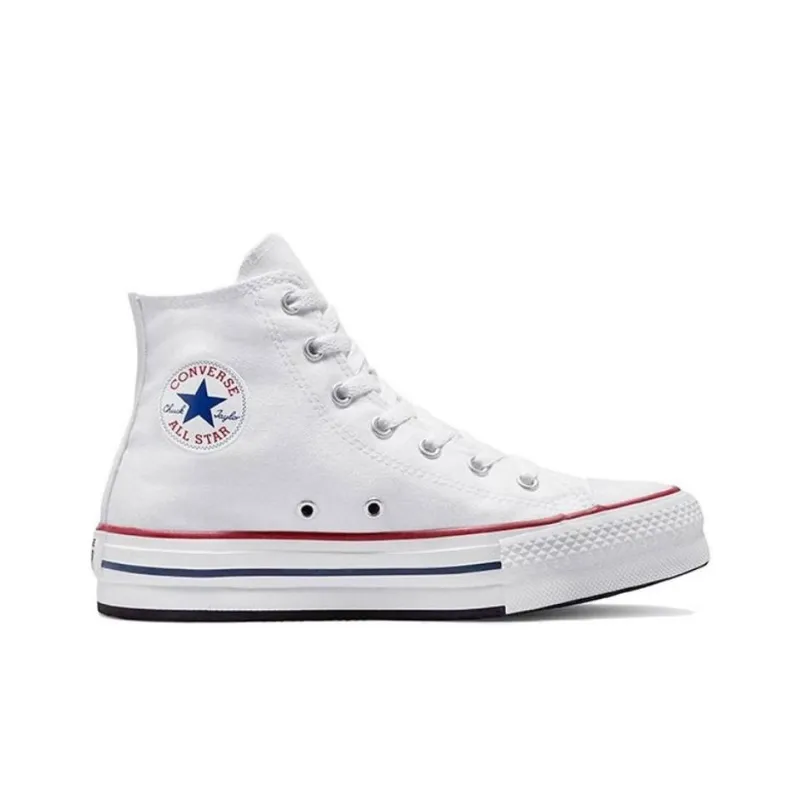 Converse All Star Anti Slip Wear Resistant High Top Canvas Shoes White Teenagers-1
