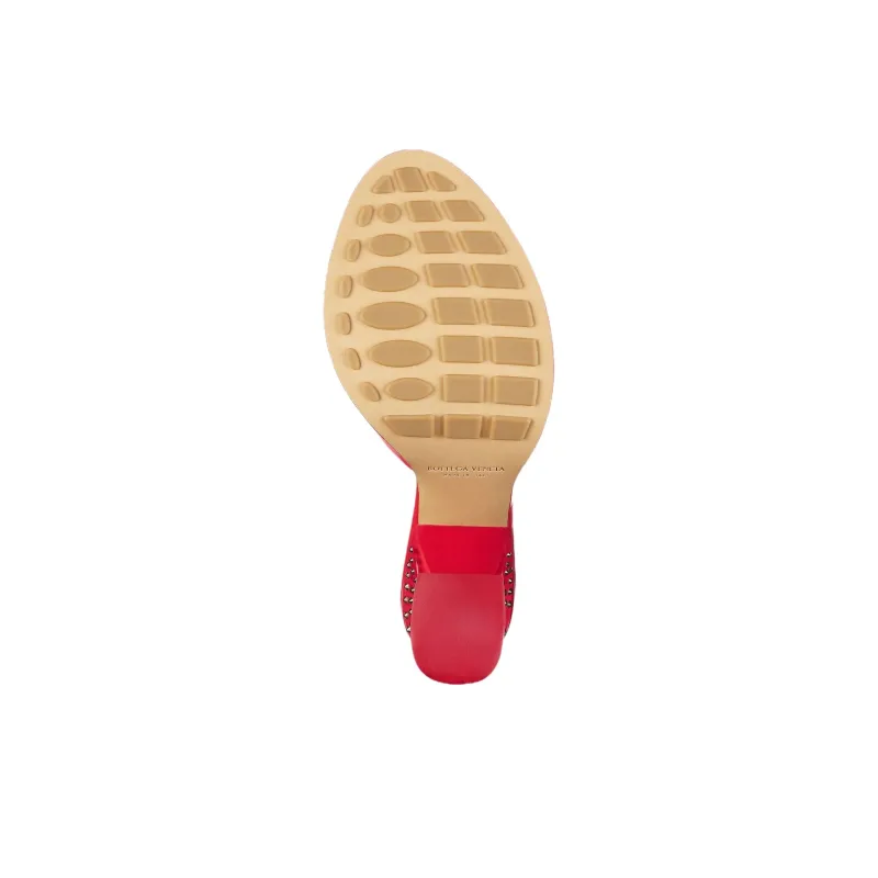 Bottega Veneta Slide Slippers 10cm Women's Red-5