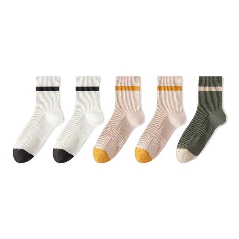 Lan Miao Mid Calf Socks Men's 5 Pack-6