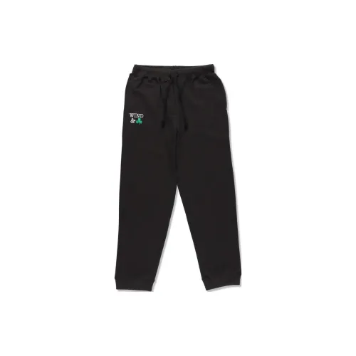 WIND AND SEA NBA Knitted Sweatpants Unisex Black