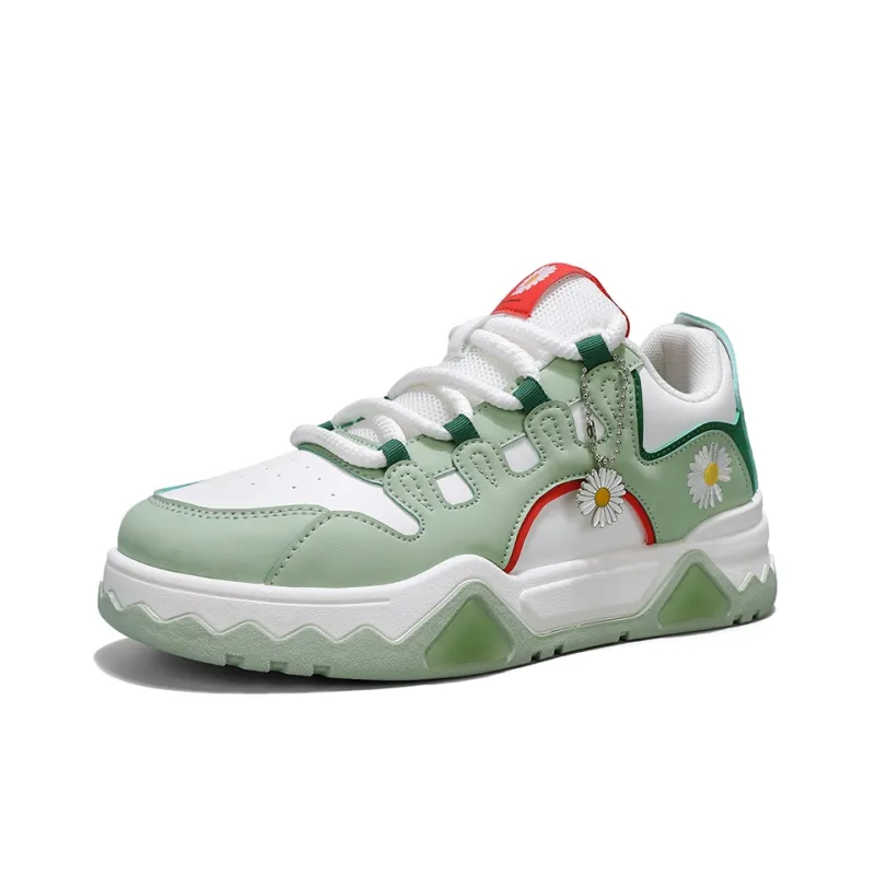 Little Daisy Small Daisy Height Increasing Wear-Resistant Breathable Slip-Resistant Low-Top Skateboard Shoes Men's-2