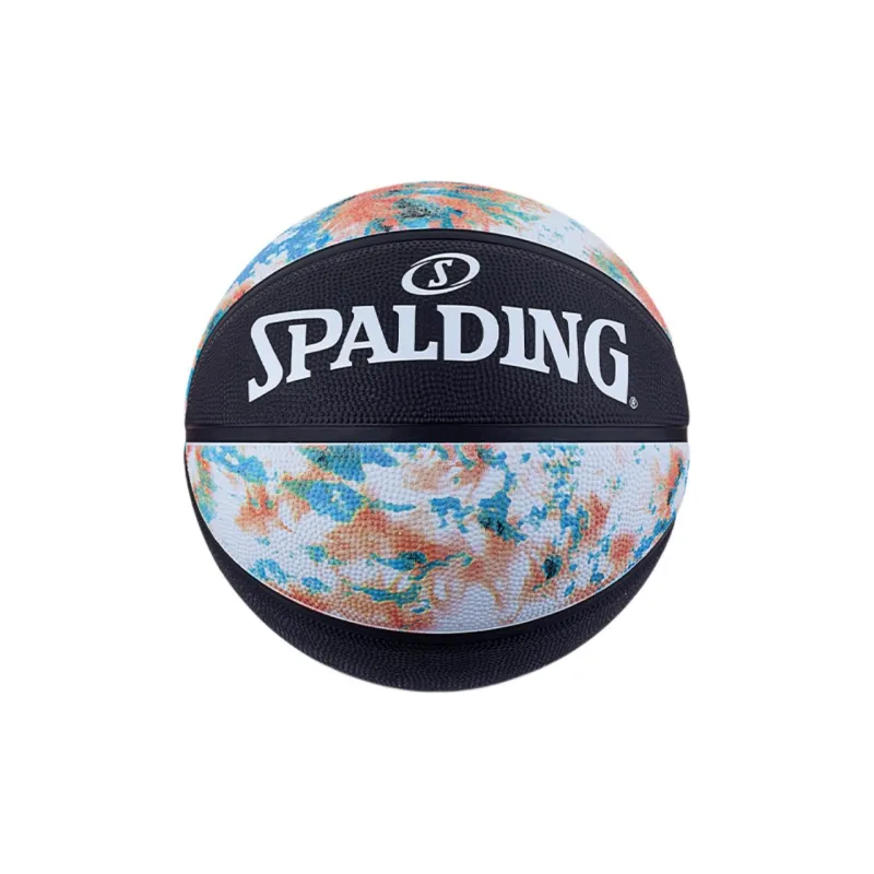 SPALDING Trend Series Rubber Basketball Blue Floral Size 7 Training Match Unisex-3