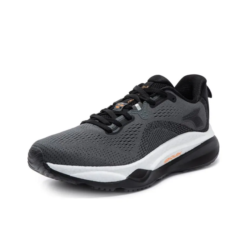 361° Red Flame 4 Cushioning Anti Slip And Wear Resistant Low Top Casual Running Shoes Men's Gray Black-1