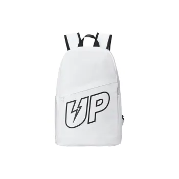 TURN UP Polyester With Nylon Backpack Laptop Bag Tubas Unisex White