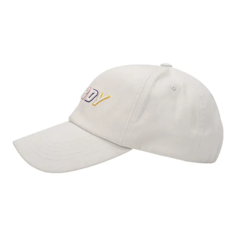 NERDY Cotton Baseball Caps Unisex White/Black-1