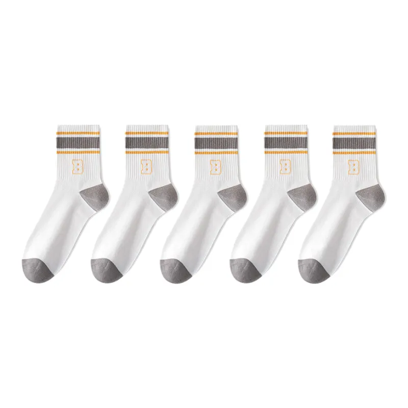 Lan Miao Mid Calf Socks Men's 5 Pack-12