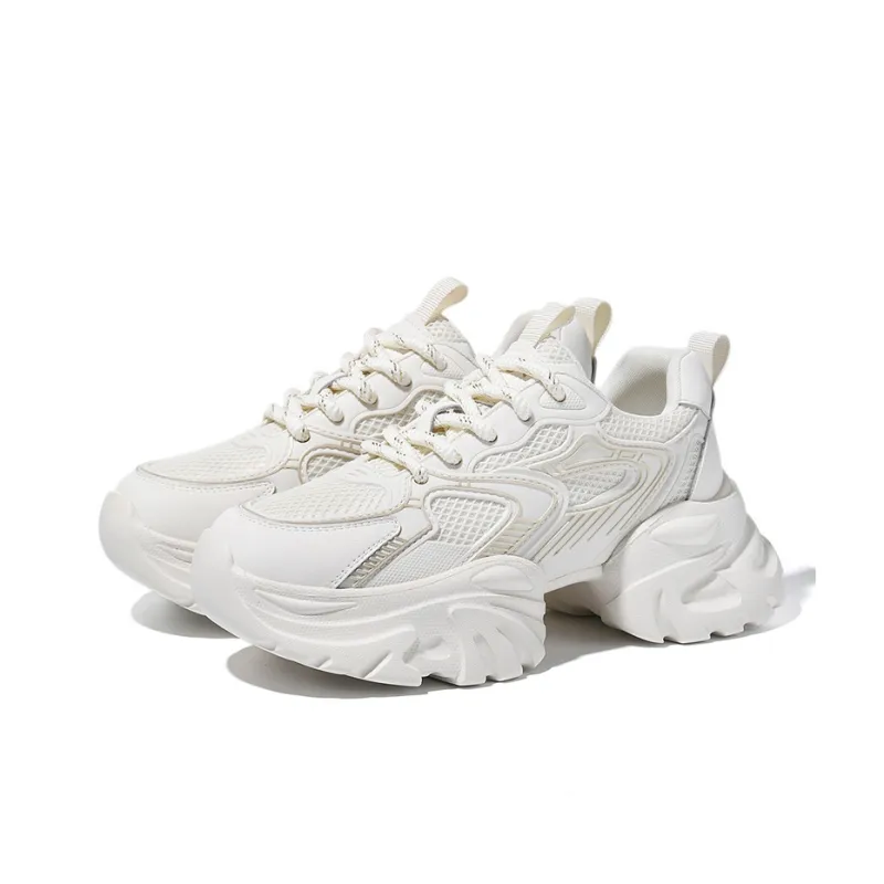 AOKANG Anti-Slip Wear-Resistant Breathable Height Increasing Low-Top Chunky Sneakers Women's-18