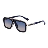 Bright Black Gold Frame with Green Yellow Lens