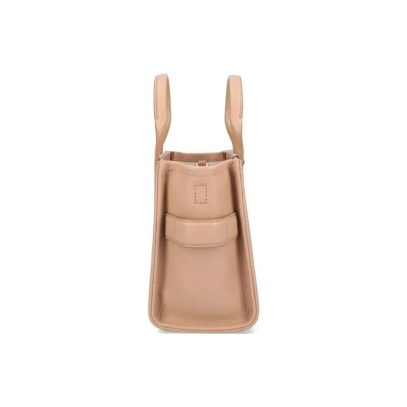 MARC JACOBS The Leather Small Tote Bag Camel-2
