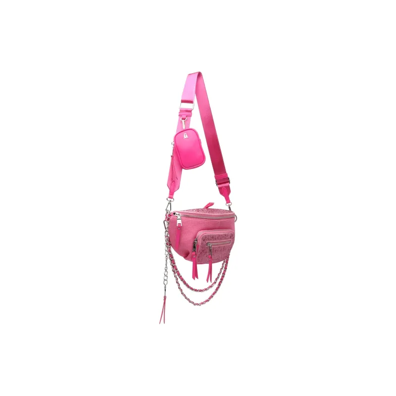 STEVE MADDEN Synthetic Fiber Shoulder Bag Crossbody Bag Women's Magenta-2