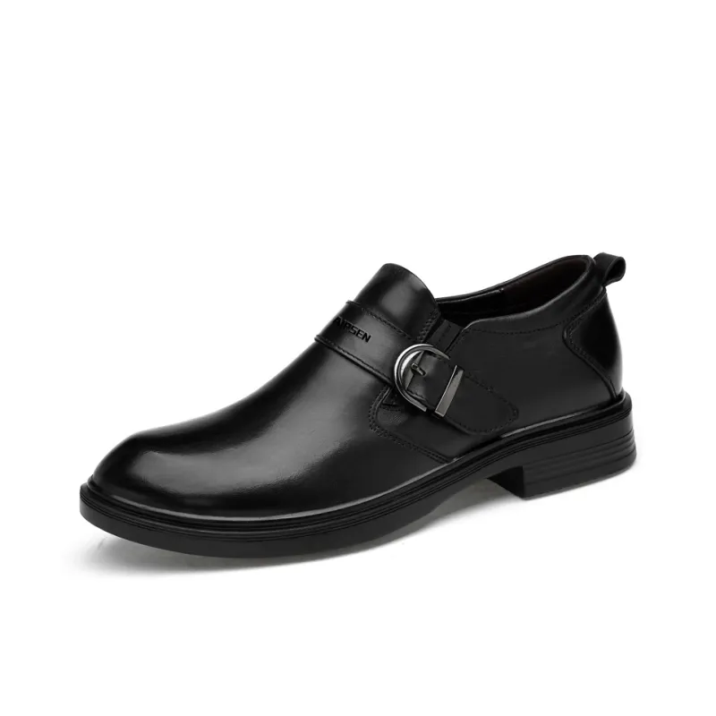 AIPSEN Loafers Men's Black Smooth Finish-1