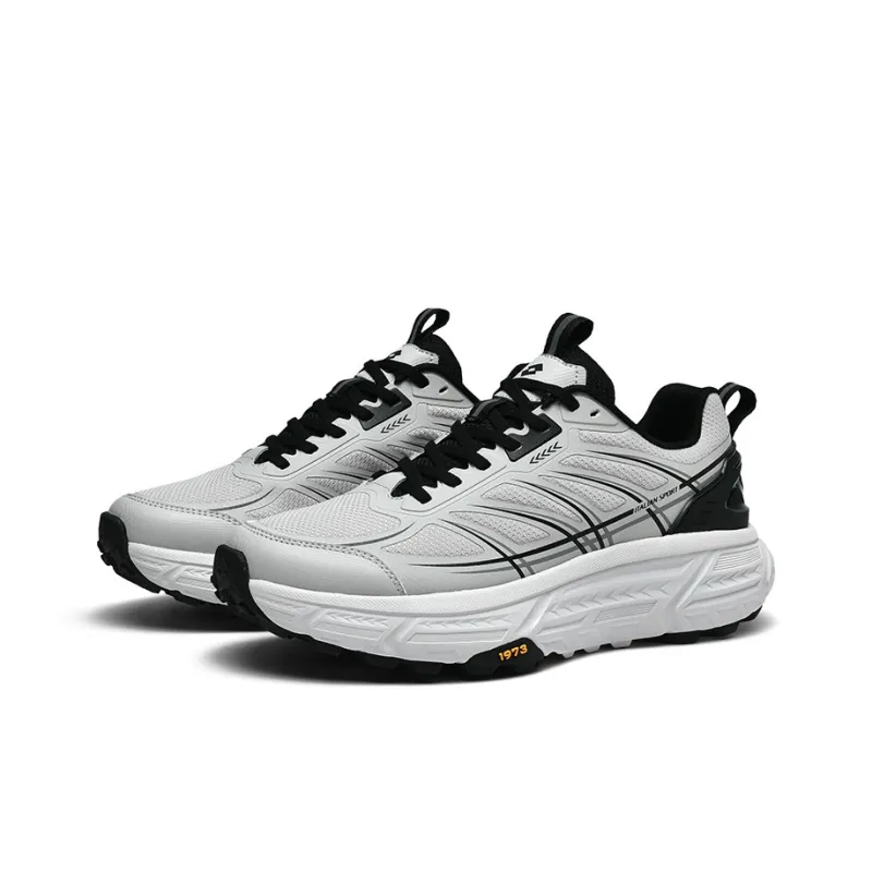 LOTTO Wild V2 Non slip Wear resistant Impact resistant Low Top Outdoor Shoes Men's Shark Gray-1