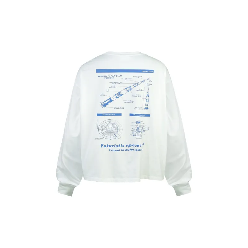 GUUKA TECH T Shirt Unisex White-1