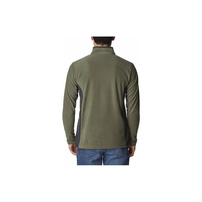 Columbia Klamath Range 2 Mens Olive II Half Zip Sweatshirt Men's Stone Green-1