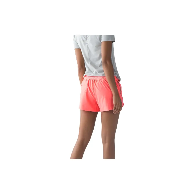 Lululemon Hotty Hot Series Sports Shorts Women's Orange Pink-2